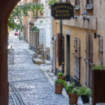 Pittoreske Gasse in Gamla stan, Stockholm, Stockholms län