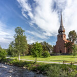 Kirche in Bureå am Fluss Bureälven, Västerbottens län