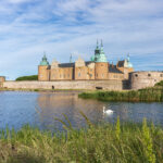 Renaissanceschloss Kalmar im sommerlichen Morgenlicht, Kalmar l