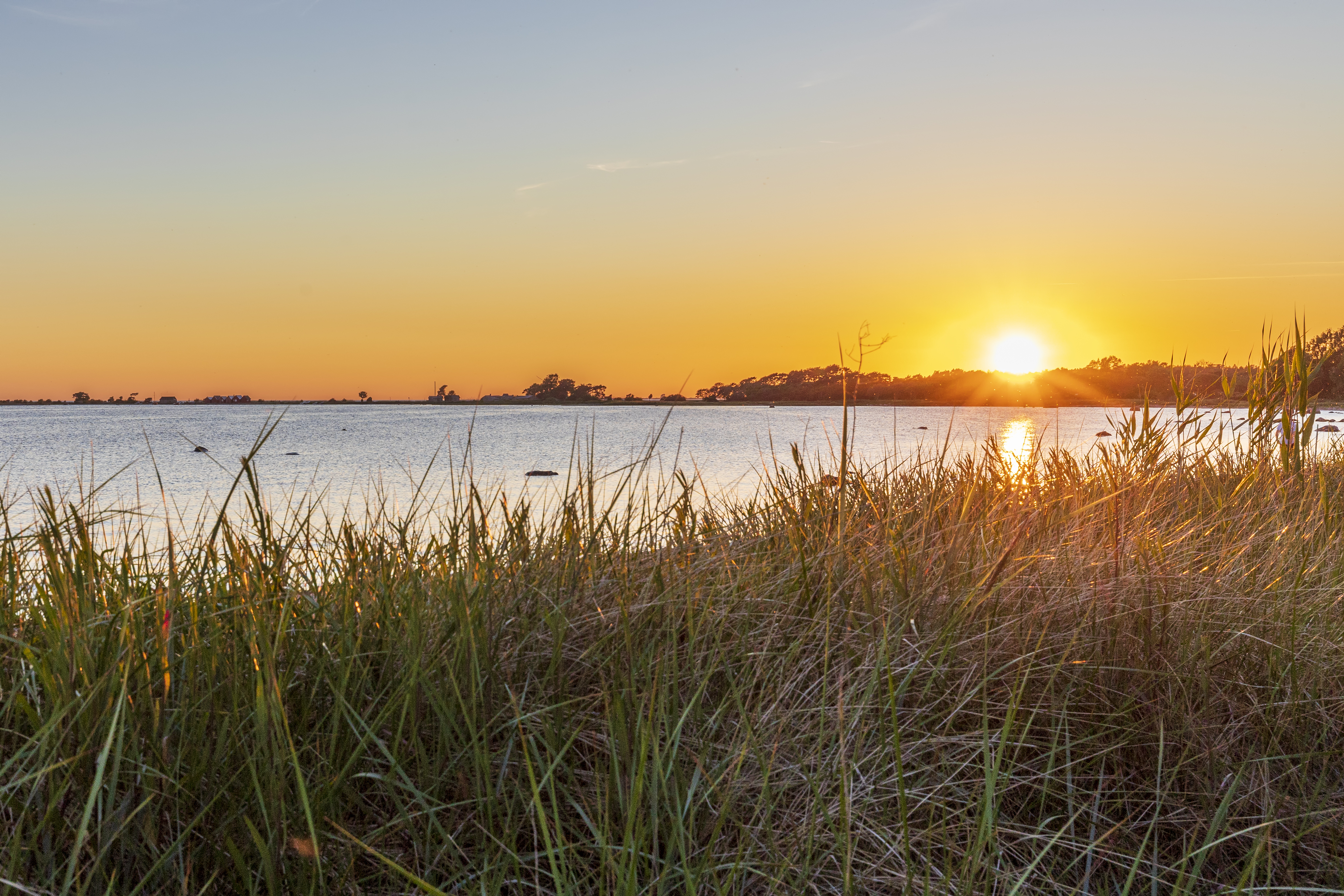 Sonnenuntergang am Strand von Björkhaga Strandby, Gotland, Gotl