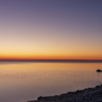 Sonnenuntergang am Strand nahe Djupvik auf Gotland, Gotlands lä